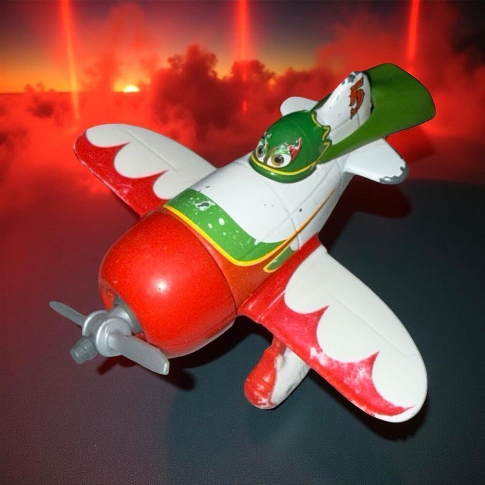 Disney Pixar Planes Toy Airplane No.5 El Chupacabra Diecast 4" Mattel A44